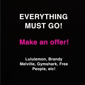 MAKE AN OFFER ON MY PAGE! Clear out sale!